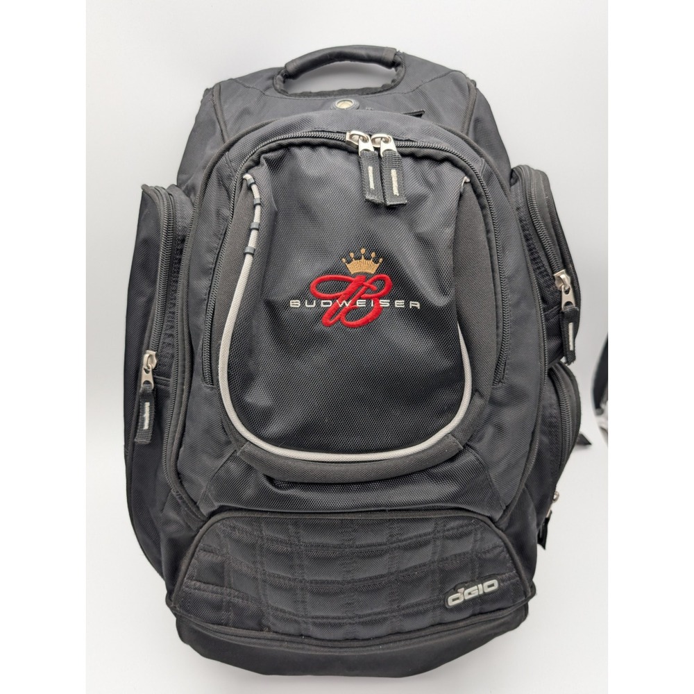 OGIO Bounty Hunter Budweiser Backpack Black Embroidered Logo Laptop Bag